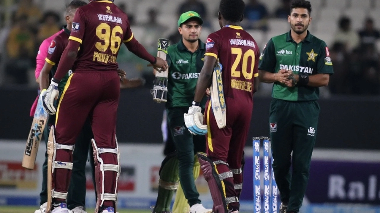 पाकिस्तान ने पहले T20I में वेस्टइंडीज को 14 रन से हराकर सीरीज़ में बनाई बढ़त